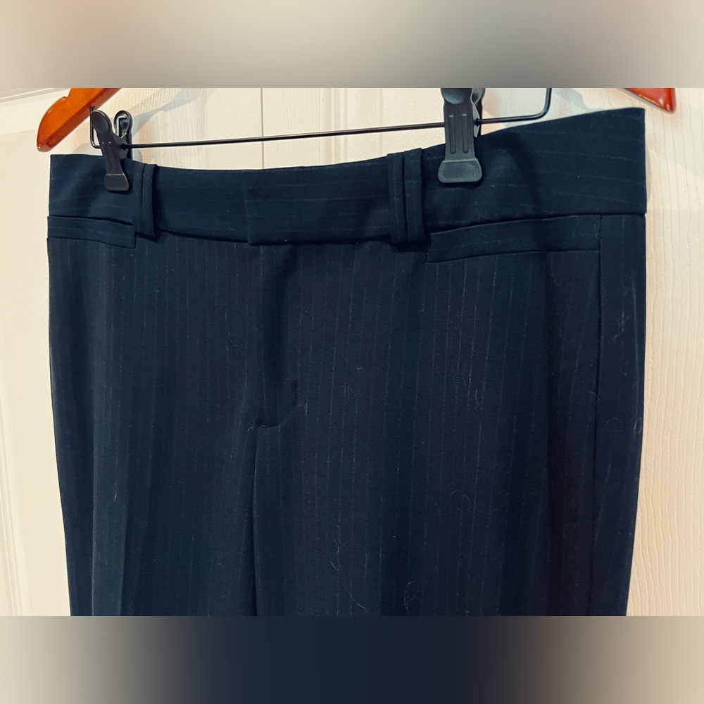 Banana Republic Pinstriped Navy Dress Pants